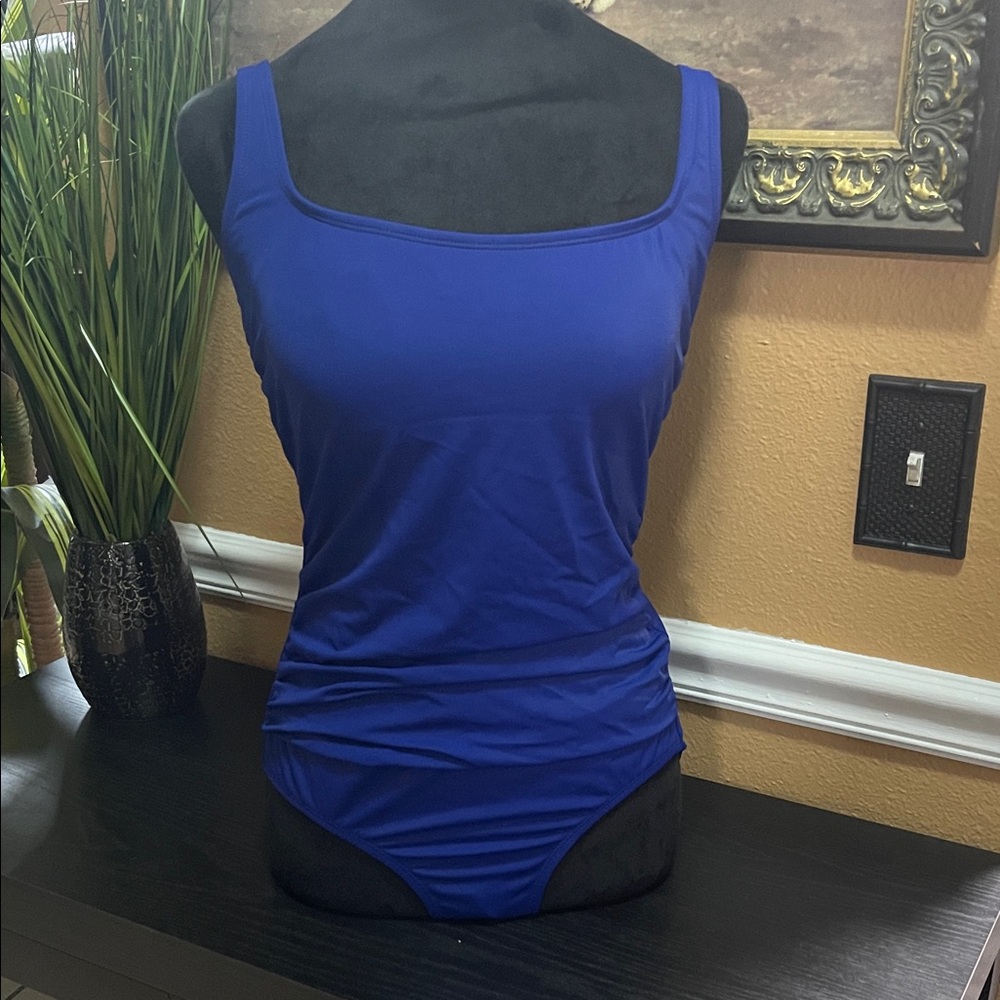 Jantzen Royal Blue One-Piece Swimsuit NWOT